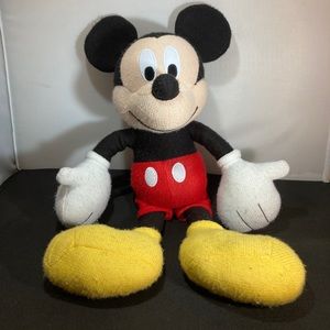 Mickey Mouse Disney vintage hand knitted plush doll